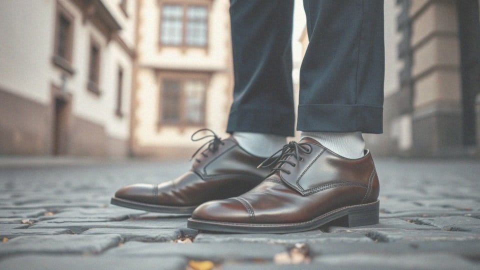 Jakie są najpopularniejsze okazje do noszenia brązowych butów z granatowym garniturem?