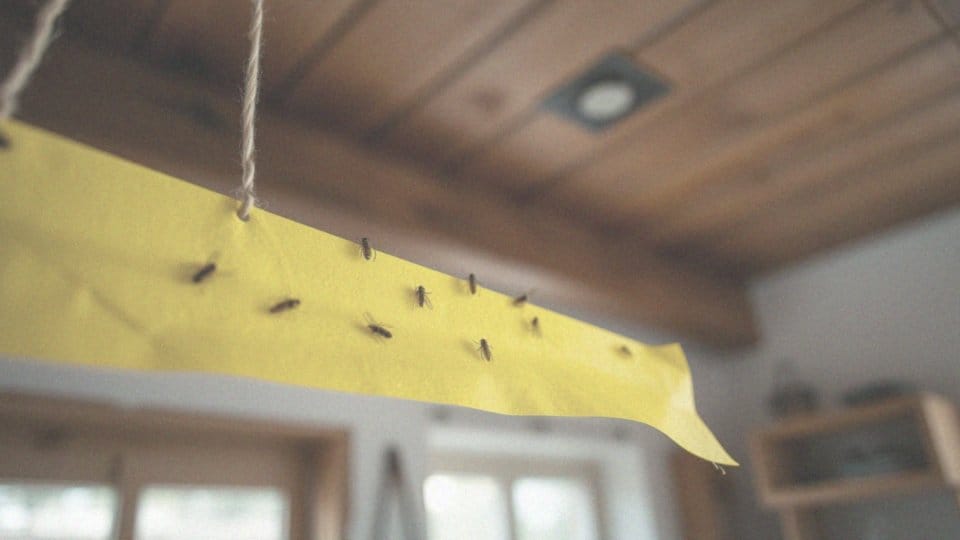 Jak działa lep płaski i okrągły na muchy?