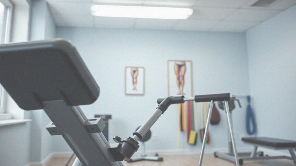 Jakie techniki rehabilitacyjne są stosowane w przypadku zaniku mięśnia czworogłowego uda?
