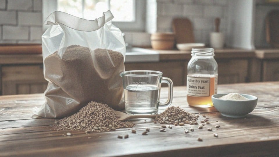 Jakie są składniki chleba gryczanego ze słonecznikiem?